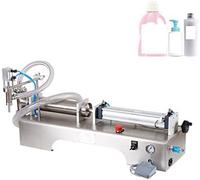 ZOCWJK Máquina de llenado neumática - Llenadora semiautomática para bebidas, jugos, leches y acero inoxidable, capacidad de 10-500 ml, 1 cabezal, 100-1000 ml