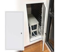 ZOCWJK Puerta de panel de acceso universal de aluminio, 12, 16, 20, 24, 26, 30, 34, 38, 40, 44, 48, 52, 56, 60 pulgadas, paneles de acceso residenciales con cerradura para paneles de yeso, agujeros de