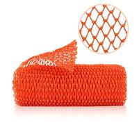 ZOCY Esponja de red africana, auténtico exfoliante corporal para baño y ducha, múltiples texturas con suave exfoliación profunda y rica espuma para todas las pieles (naranja)