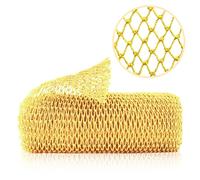 ZOCY Esponja de red africana, auténtico exfoliante corporal para baño y ducha, múltiples texturas con suave exfoliación profunda y rica espuma para todas las pieles (amarillo)