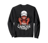 Zodiac Cancer Inspired Afro Women White Grey Cap Black Girl Sudadera