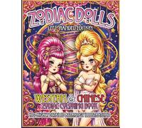 Zodiac Dolls Left-Handed Edition: Western & Chinese Zodiac Coloring Book 40+ Highly Detailed Astrology Illustrations (Zodiac Symbols Coloring Book Series)