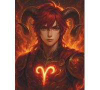 Zodiac Journal - Aries Red Warrior Cover: A personal journaling space to explore feelings, patterns, and daily thoughts