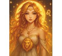 Zodiac Journal - Leo Edition: Guided Astrology Notebook for Daily Reflection, Moon Phases & Energy Tracking | 100 Pages with Beautiful Leo-Themed Cover