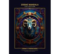 Zodiac Mandala Coloring Book: Premium Edition: 48 Celestial Designs for Stress Relief, Relaxation & Meditation (Single-Sided with Black Backgrounds)