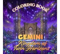Zodiac Realms | GEMINI: Kingdom of Twin Horizons | A Fantasy Coloring Book of Twin Temples, Celestial Libraries, Enchanted Palaces & Cosmic Wonders