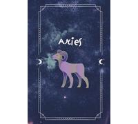 Zodiac Reflections: Personalized Hardcover Notebook for "ARIES": Full-Color Design with Custom Dividers & Quotes | Beautiful Astrology Illustrations | Rainbow Edge Pages, Ideal Gift for Star Lovers