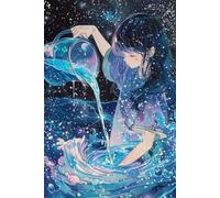 Zodiac Sign Aquarius Diary, Daily Reflection Notebook for Self-Growth, Manifestation & Inspiration: Spiritual Gift Journal for Zodiac, Anime, Art Lovers
