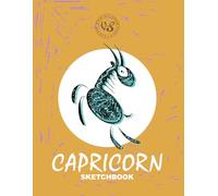Zodiac Star Capricorn Sketchbook: For kids and adults, it’s a merry notebook for drawing, writing, painting, sketches, scribbles, notes, doodles & ... illustrated cover with a peppy Capricorn