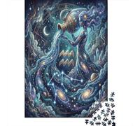 Zodiaco Acuario Celestial Puzzle 1000 Piezas, Decoración Tras enmarcar