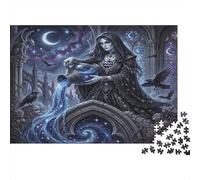 Zodiaco Acuario Gótico Místico Puzzle 1000 Piezas, Decoración Tras enmarcar
