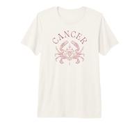 Zodiaco Cáncer - Astrología Signo Cangrejo Magenta Diseño Estético Camiseta Premium