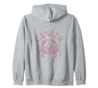 Zodiaco Cáncer - Astrología Signo Cangrejo Magenta Diseño Estético Sudadera con Capucha
