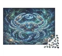Zodiaco Cáncer Constelación Puzzle 1000 Piezas, Decoración Tras enmarcar