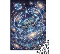 Zodíaco Cáncer Puzzle 1000 Piezas Adultos Y Niños,Premium,Cartón,Deco Pared,Regalo Ideal,14 Años+,Rompecabezas,Desafío,Anti-estrés,Relax,Reto,Educativo 38x26cm
