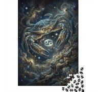 Zodíaco Cáncer Puzzle 1000 Piezas Adultos Y Niños,Rompecabezas,Premium,14 Años+,Deco Pared,Regalo Ideal,Anti-estrés,Relax,Desafío,Reto,Cartón,Educativo 70x50cm