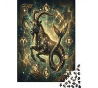 Zodiaco Capricornio Místico Puzzle 1000 Piezas, Decoración Tras enmarcar