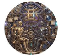 Zodiaco de Géminis Steampunk Puzzle 1000 Piezas, Decoración Tras enmarcar