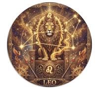 Zodiaco de Leo León Dorado Puzzle 1000 Piezas, Decoración Tras enmarcar