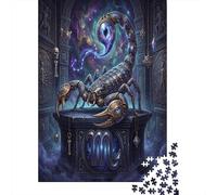 Zodiaco Escorpio Misterioso Puzzle 1000 Piezas, Decoración Tras enmarcar