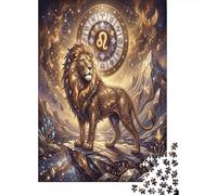 Zodiaco Leo León Fantasía Puzzle 1000 Piezas, Regalo Decorativo Horóscopo