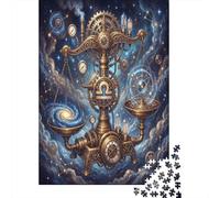 Zodiaco Libra Celestial Puzzle 1000 Piezas, Decoración Tras enmarcar