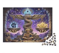 Zodiaco Libra Ztec Art Puzzle 1000 Piezas, Decoración Tras enmarcar