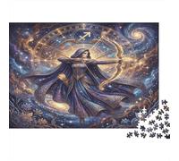 Zodiaco Sagitario ensueño Puzzle 1000 Piezas, Decoración Tras enmarcar