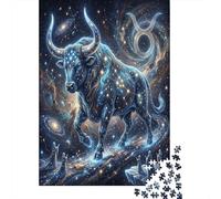 Zodiaco Tauro Celestial Puzzle 1000 Piezas, Decoración Tras enmarcar