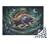 Zodiaco Tauro Celestial Puzzle 1000 Piezas, Decoración Tras enmarcar