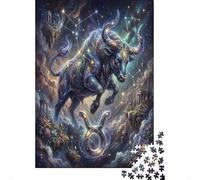 Zodiaco Tauro Nebulosa Puzzle 1000 Piezas, Decoración Tras enmarcar
