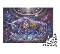 Zodiaco Tauro Toro Ensueño Puzzle 1000 Piezas, Decoración Tras enmarcar