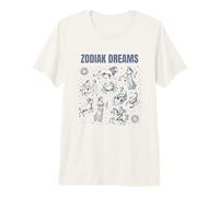 Zodiak Dreams Zodiac Signo Gráfico Nostalgia Constelación Camiseta Premium