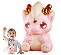 Zodiiac Dragon Money Bank,Distinctive Dragons Statue Money Saving Bank - 2024 Novelty Year of The Dragons Mascot Shatter-Proof Coin Jar Cartoon Dragon Banks For Kids