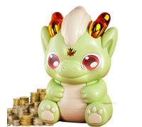 Zodiiac Dragon Money Bank,Distinctive Dragons Statue Money Saving Bank - 2024 Novelty Year of The Dragons Mascot Shatter-Proof Coin Jar Cartoon Dragon Banks For Kids