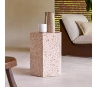 Zoé - Mesa auxiliar de terrazo rosa de primera calidad H 50 x B 40 x T 35 cm