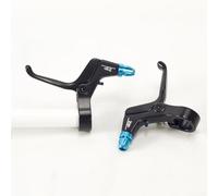 Zoegneer 2 palancas de freno, palanca de freno de aleación de aluminio, palanca de freno ligera de 2 dedos para bicicleta de montaña, bicicleta de niño (azul)
