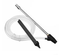 Zoegneer Accesorio de chorro de arena para lavadora a presión con adaptador de conexión rápida de 14 pulgadas, boquilla PA de latón, tubo de succión de acero, manguera de 300 cm para Bosch Aquatak