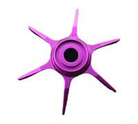 Zoegneer Aleación de aluminio Six-Star Drag 6.5 cm mecanizado CNC para Daiwa Tatula 300/400 y Saltist PE 23 Carretes de pesca, pieza de repuesto para reparación o modificación (morado)