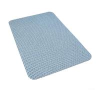Zoegneer Alfombrilla antideslizante para bañera de 40 x 60 cm, alfombrilla de baño antideslizante de PVC, agarre de seguridad, lavable a máquina, uso en medio ambiente húmedo, gris, beige, azul claro
