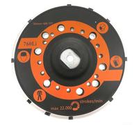 Zoegneer Almohadilla de respaldo de poliuretano de 6 pulgadas para lijadora de aire con 45 agujeros rosca M8-17T para lijadoras neumáticas para carpintería, aplicaciones automotrices e industriales (6