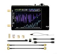 Zoegneer Analizador de antena de red vectorial 50KHz-2.7GHz Probador portátil de mano VNA con pantalla táctil de 2.8 pulgadas Cable RF para kit de calibración SMA Set (con tarjeta de memoria 32G)