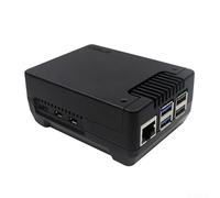 Zoegneer Argon NEO 5 M.2 NVMe - Funda para Raspberry Pi 5 con disipador de calor integrado, soporta hasta 2280 SSD carcasa de aleación de aluminio para arranque de expansión PCIe, negro (A)