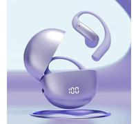 Zoegneer Audífonos traductores de IA con traducción de voz bidireccional en tiempo real para una comunicación perfecta en viajes y reuniones de negocios, construcción ligera de ABS con oreja segura