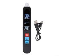 Zoegneer AVX1 Probador de voltaje sin contacto con indicador de rotación trifásico recargable 400mAh Pantalla LCD Porcentaje de señal Barra analógica Sensibilidad dual 6 rangos Visual Audible