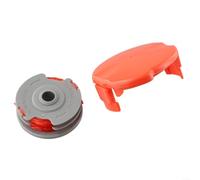 Zoegneer Bobina de doble alimentación para recortadoras Flymo, tapa de carrete de línea de césped para contorno 500E para mini Trim Auto Power Trim 500 para xt para revolution 2300 Multi Trim 300D 11