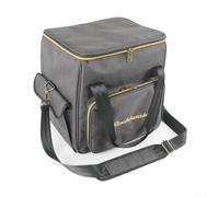 Zoegneer Bolsa de almacenamiento de discos de vinilo, bolsa de transporte de discos de vinilo, caja de almacenamiento apilable y plegable para colección de viajes, diseño patentado