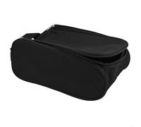 Zoegneer Bolsa de deporte impermeable a prueba de polvo portátil de poliéster para hombres y mujeres, 14 x 34 x 23 cm, plegable con asa (negro)