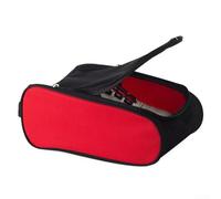 Zoegneer Bolsa de deporte impermeable a prueba de polvo portátil de poliéster para hombres y mujeres, 14 x 34 x 23 cm, plegable, con asa (rojo)