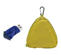 Zoegneer Bolsa de zapatos plegable para viajes, deportes, fútbol, baloncesto con cierre de cordón y gancho de anillo en D, organizador compacto de almacenamiento de nailon para zapatos y ropa, azul